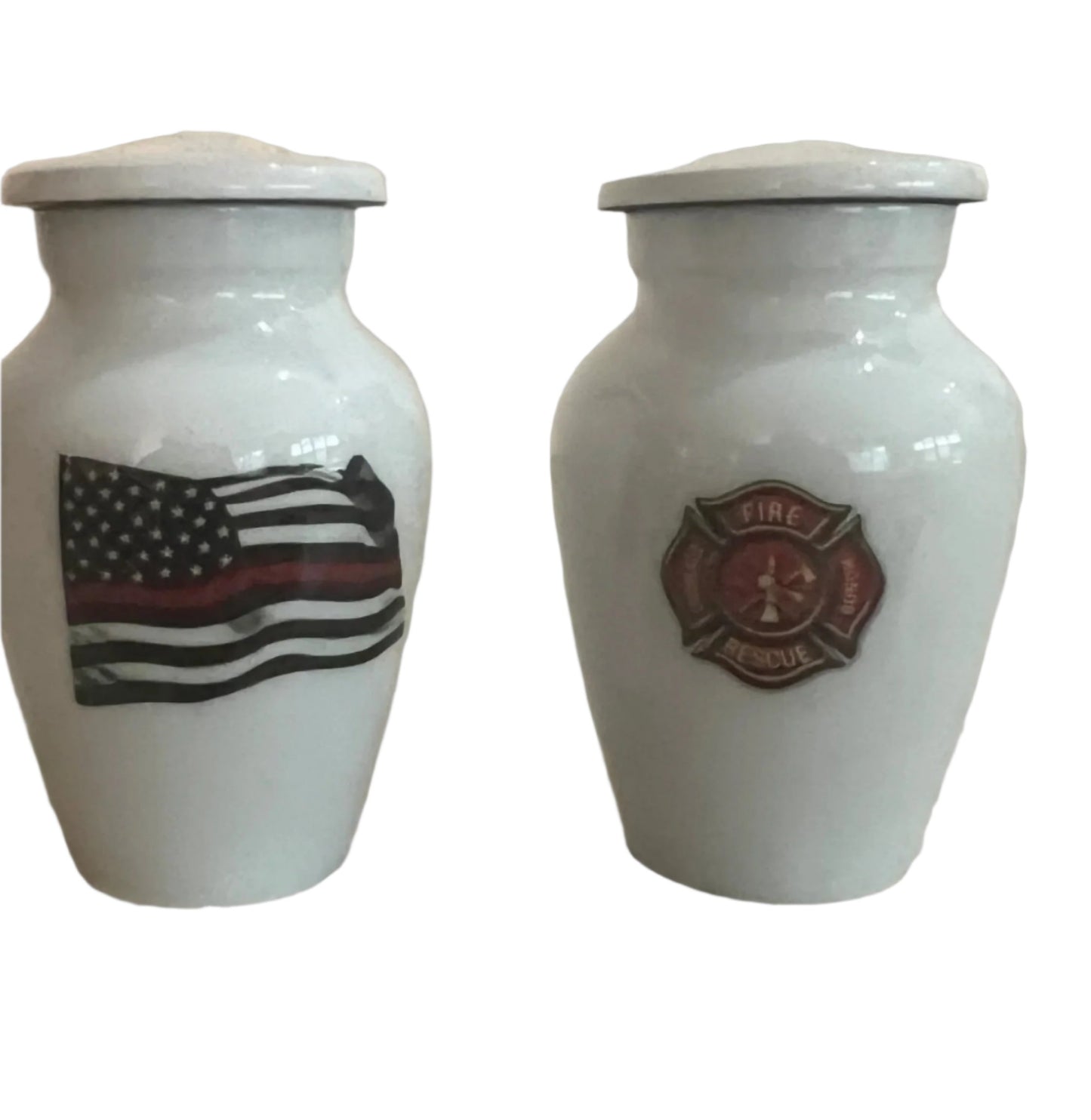 Fire Urn Keepsake White