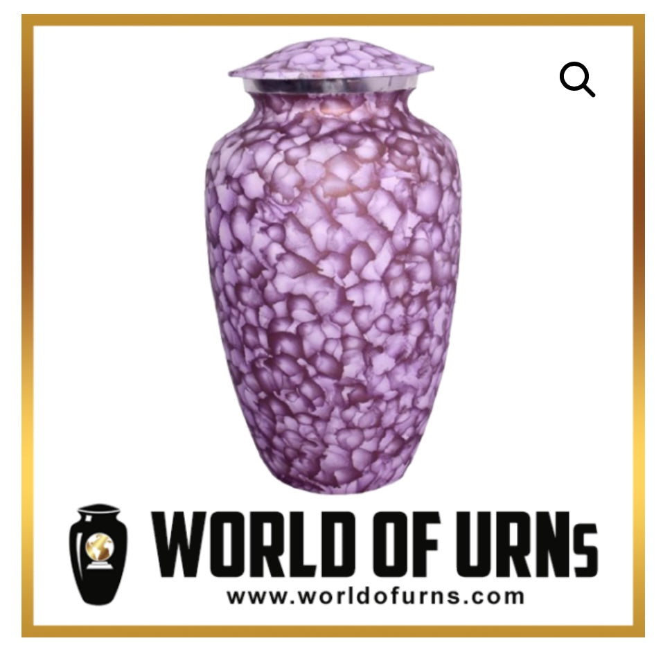 Motif Cloud Urn Purple