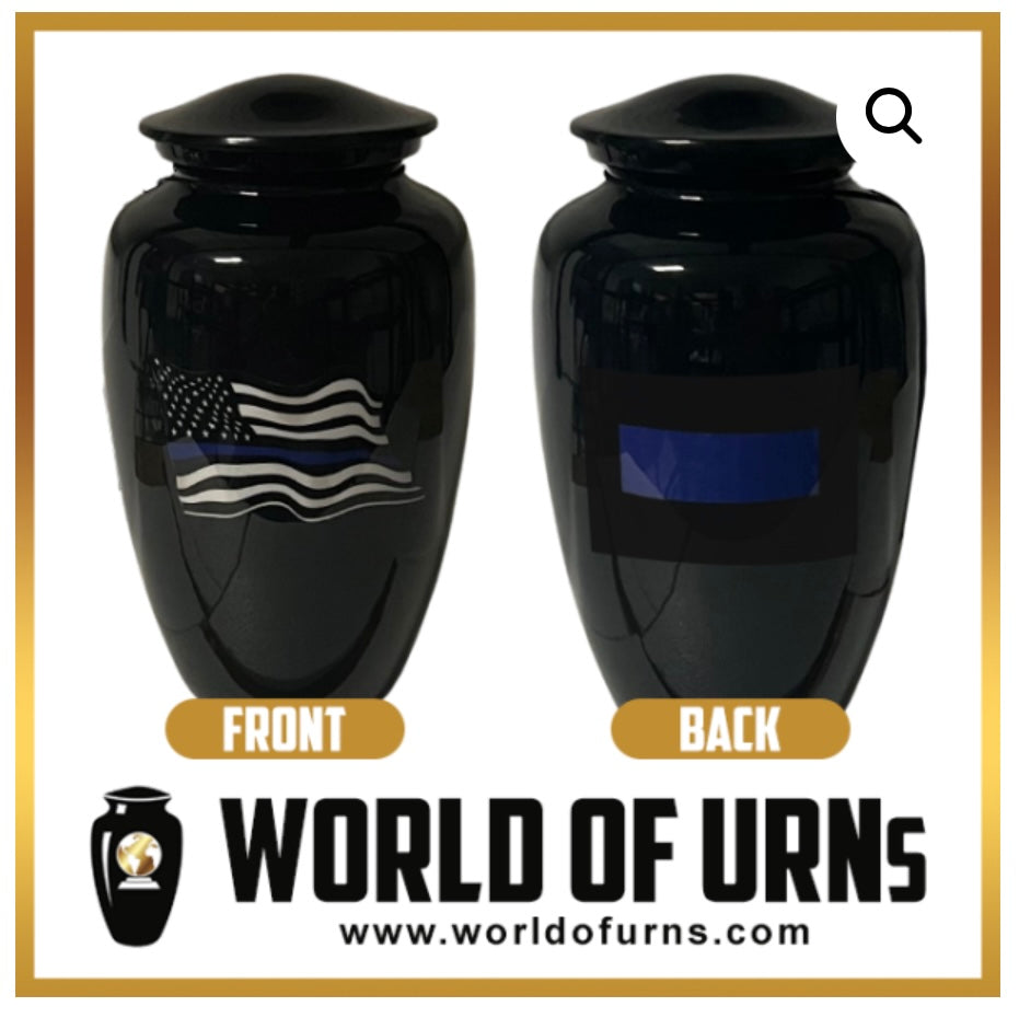 Police Urn Black
