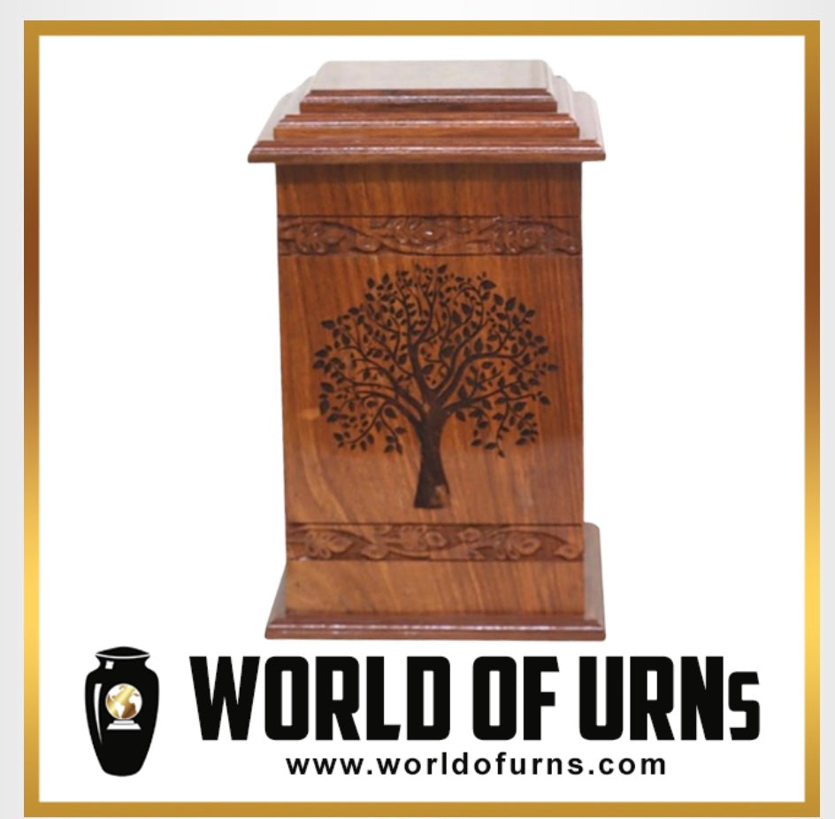 Wooden Tree Urn